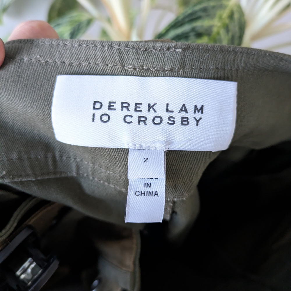 10 Crosby Derek Lam Two-Tone Cargo Pants - Picture 7 of 10